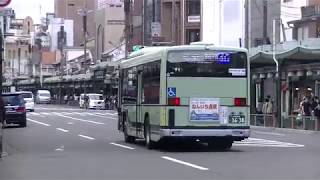 京都市バス  いすゞエルガ2DG-LV290N2型(3638号車) 祇園(Bのりば)発車