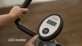 Sunny Health & Fitness SF B2605 Magnetic Folding Exercise Bike