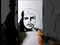 How to draw Che Guevara | Former minister of industries of Cuba | MR. ART TUBER #shorts