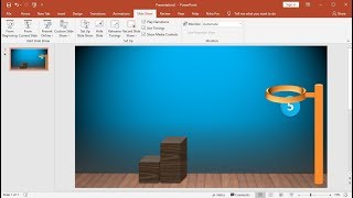 PowerPoint Training |How to Make a Bouncing Ball Animation With Music in PowerPoint