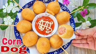 Cách Làm Corn Dog ( HOT DOG )Tại Nhà Chuẩn Ngon Như Quán Rất Đơn Giản