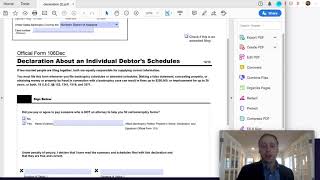 Bankruptcy Forms — Declaration (Simple Ch. 7 Case / Doesn't Own Home)