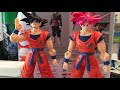 dragonball super broly 2.0 custom god goku figure by ssj4figures