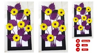 Quick and easy flower wall hanging ideas / Flower paper crafts / Wall decoration ideas