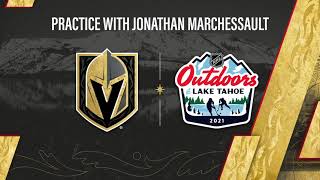 Practice at Lake Tahoe with Jonathan Marchessault