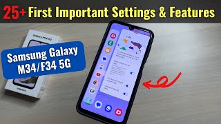 20+ First Important Settings & Features of Samsung M34/F34 5G in Hindi
