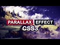 Create Parallax Effect using pure CSS | Without JavaScript create parallax animation effect