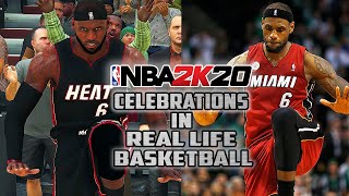 NBA 2K Celebrations in Real Life Basketball