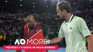 Medvedev v Kyrgios: He means Business | Australian Open 2022