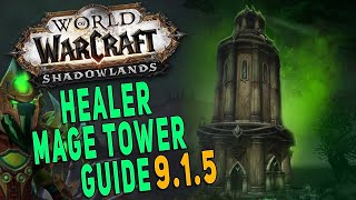 Shadowlands 9.1.5 HEALER MAGE TOWER GUIDE | Resto Shaman Commentary - Legion Timewalking WoW