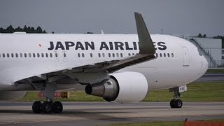 JAL Boeing 767-300ER JA616J Landing at NRT 34R