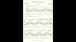 Jacques Castérède – Divertimento a quattro (fl, cbasse, pno \u0026 percussion)