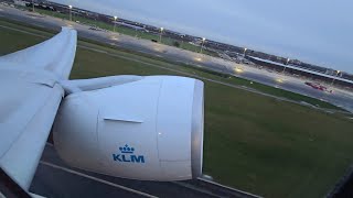 TAKEOFF AMSTERDAM KLM B777-300 PH-BVG