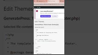 How to use the WordPress theme editor in WordPress #shorts #wordpress
