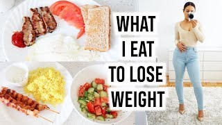 WHAT I EAT IN A DAY TO LOSE WEIGHT - My Realistic Lifestyle & Meals!