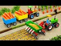 Diy tractor mini Bulldozer to making concrete road  Construction Vehicles, Road Roller #30