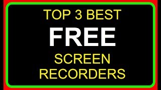TOP 3 FREE BEST Screen Recording Softwares with NO Watermarks - ( Video by - Passionate Learning )