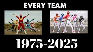 Every Sentai ranger 1975-2025