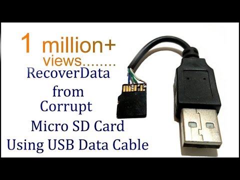 Recover Data from SD Card Using USB Data Cable (Memory Card)