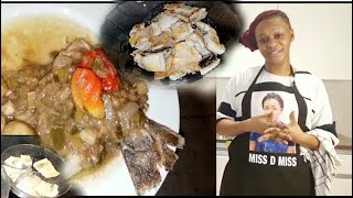 MAG:MISS CUISINE ALAMBI MAKAYABU A LA SAUCE BLANCHE AVEC SOLO NA AUBERGINE😋