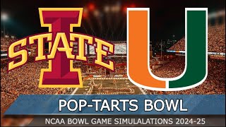 Iowa State vs Miami - Pop-Tarts Bowl 2024 Full Game Highlights (College Football 25 Sim)