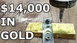 $14,000 GOLD bar vs 60,000 PSI Waterjet - with Cody's Lab