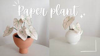 How to Make a Paper Caladium Plant | Step-by-Step DIY Tutorial