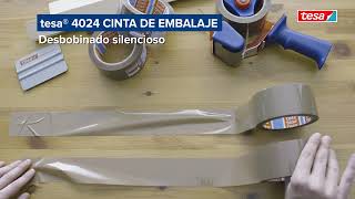 tesa® 4024 Cinta Profesional de embalaje con desbobinado silencioso