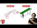 MASTER || Belt Conveyor Design | PART 01 | How to Design Belt Conveyor in Solidworks