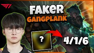 T1 Faker Gangplank vs Galio | 15.1