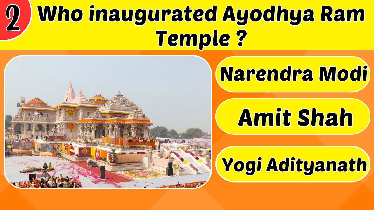 Ram Mandir | Ayodhya Ram Temple Gk Questions | Ram Mandir Imp Questions ...