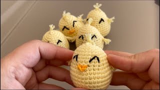 Amigurumi Küçük Civciv Yapımı-Çok Kolay Amigurumi Yazılı Anlatım (crochet making a chick)Suprise Egg