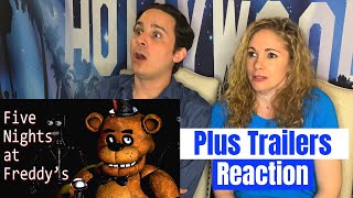 Five Nights at Freddy's Plus All Trailers Reaction