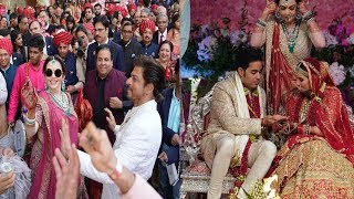 Akash Ambani wedding Ranbir Kapoor ,SRK,Amir Khan, karan johar crazy dance at Barat