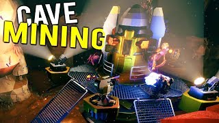 CAVE MINING! MINING FOR GOLD ON AN ALIEN PLANET! - Deep Rock Galactic Multiplayer Gameplay