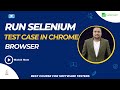 Run Selenium test case in Chrome Browser? Selenium testing full course
