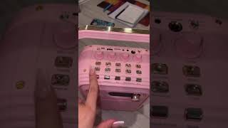 Cute Pink Karaoke Machine with 2 Wireless Microphones, JYX Karaoke Speaker Review #shorts