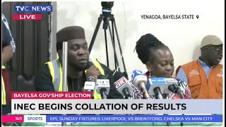 [LIVE] Gov'ship Election | INEC Resumes Collation Of Results In Bayelsa States