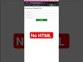 How To Create Form in JavaScript |Javascript coding #shorts