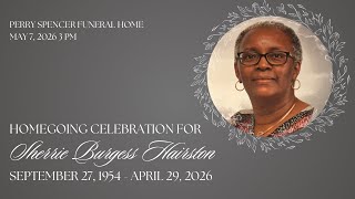 Homegoing Celebration For Sherrie Burgess Hairston