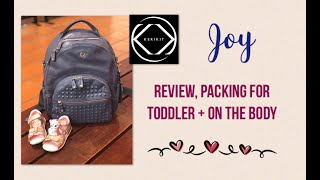 Kerikit Joy Backpack - Blue Steel - User Review, Packed as a Toddler Bag and on the Body.