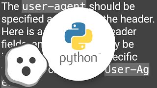 Sending "User-agent" using Requests library in Python