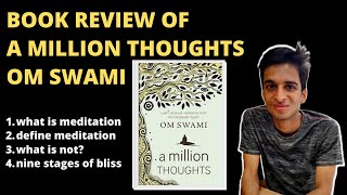 A Million Thoughts by Om Swami | BOOK REVIEW | Ronak blog | booktube