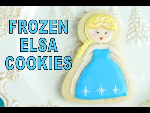 FROZEN ELSA DECORATED COOKIES, HANIELA'S FROZEN ELSA DECORATED COOKIES, HANIELA'S