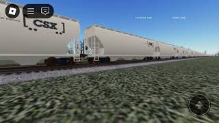 Green Ash Railroad 4848 \u0026 5824 Lead A WB \u0026 CSX Defect Detector Audio At 13.5