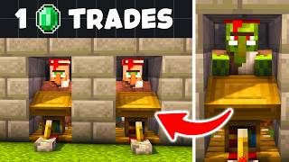 Minecraft Easy 1.21/26.1+ Villager Trading Hall | All Trades 1 Emerald!