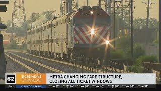 Metra changing fare structure, closing ticket windows by February