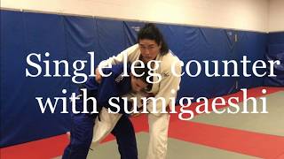 single leg defense sumi gaeshi