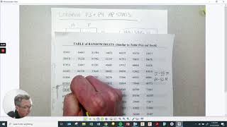 5.1 Simulation with Random Number Table