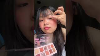 Pink flash eyeshadow palette, affordable and pretty, warm neutral colors and simmer